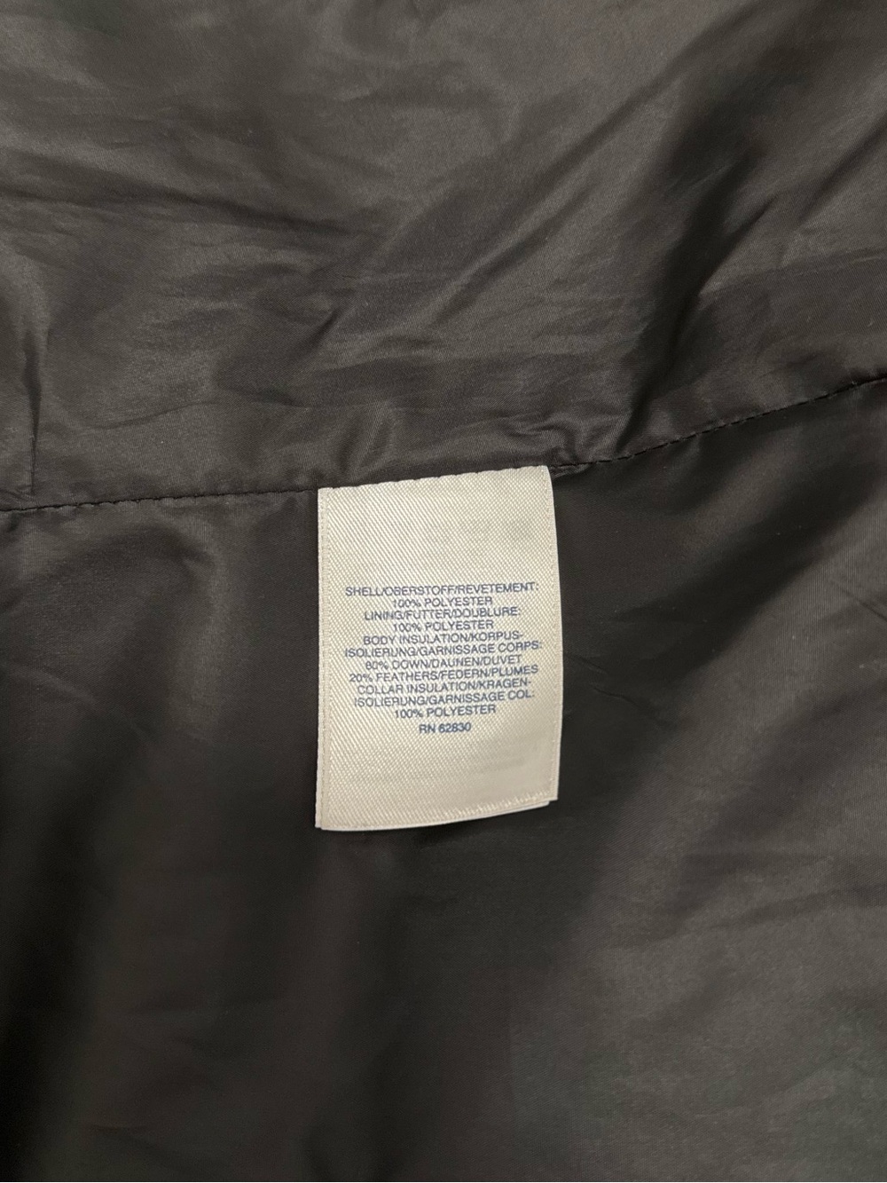 Lands’ End Black Down Puffer Vest Women’s XS Full Zip Quilted - Picture 12 of 16